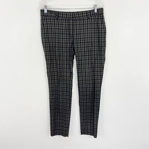 Peserico Plaid Checkered Wool Trouser Pants Size 8